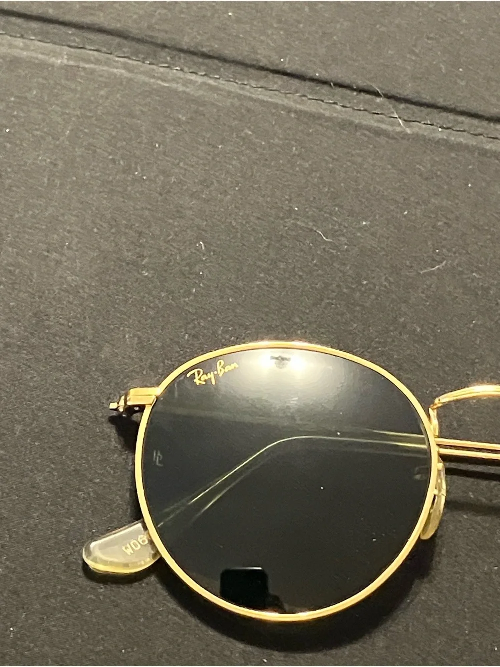 RAY BAN ICONIC ROUND GLASS GOLD FRAME SUNGLASSES VTG FANTASTIC CONDITION